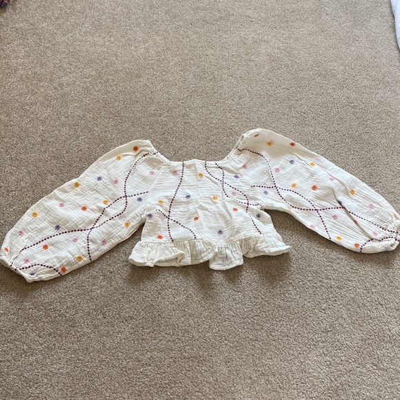 Girls peplum top worn once - Picture 2 of 3